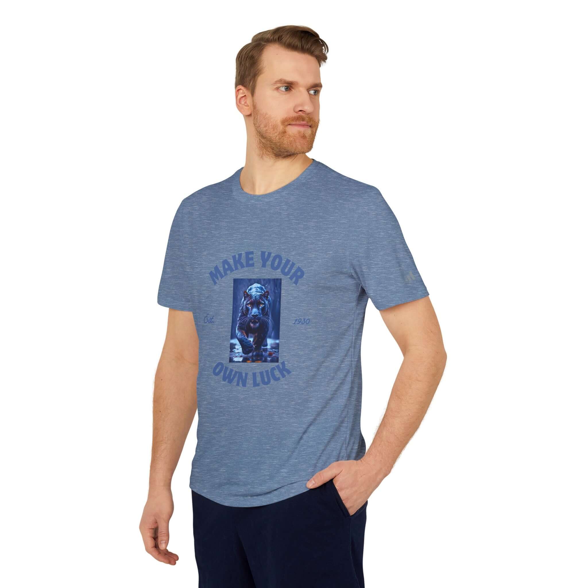 adidas® Unisex Sport T-shirt light blue - PRINT EXPLORE