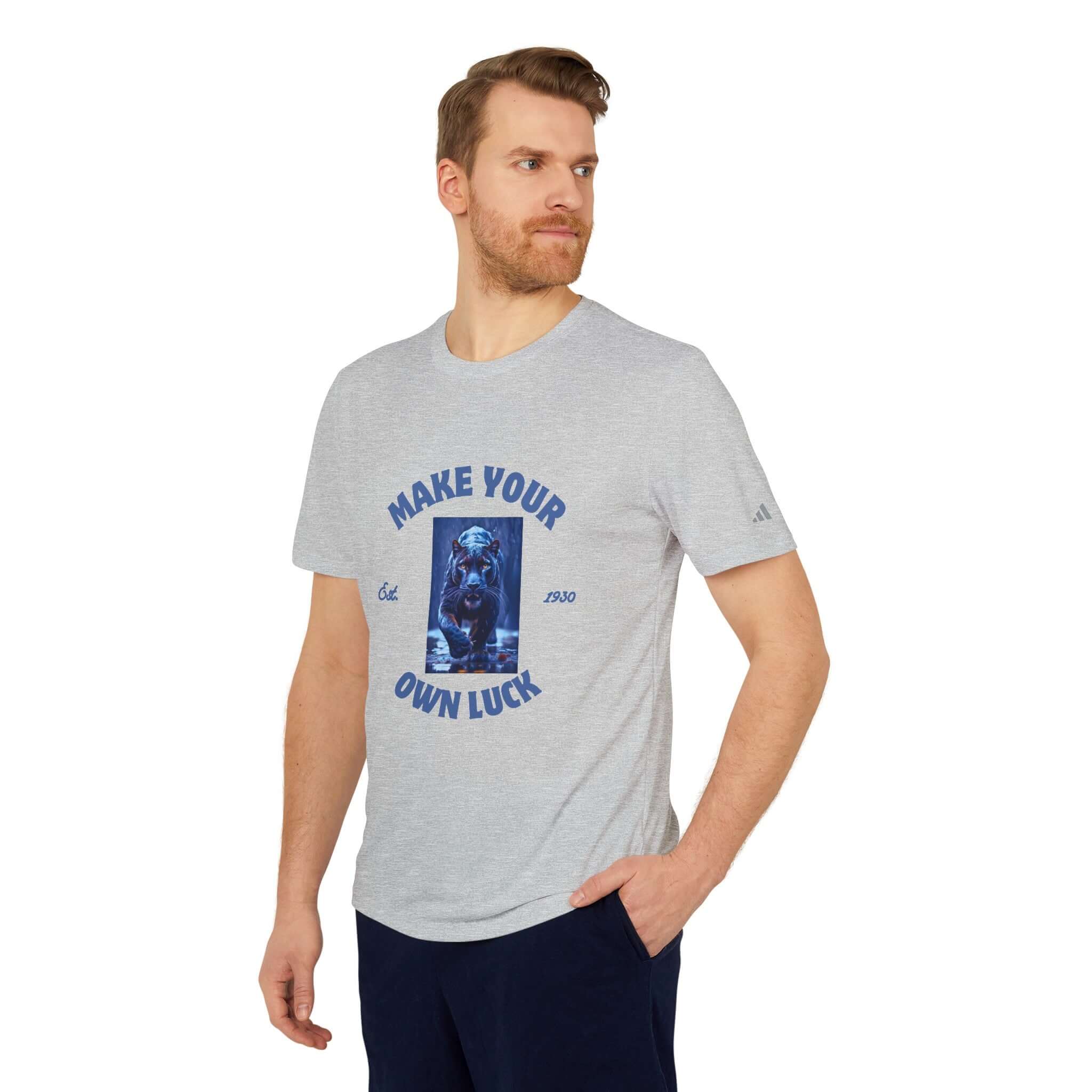 adidas® Unisex Sport T-shirt grey - PRINT EXPLORE