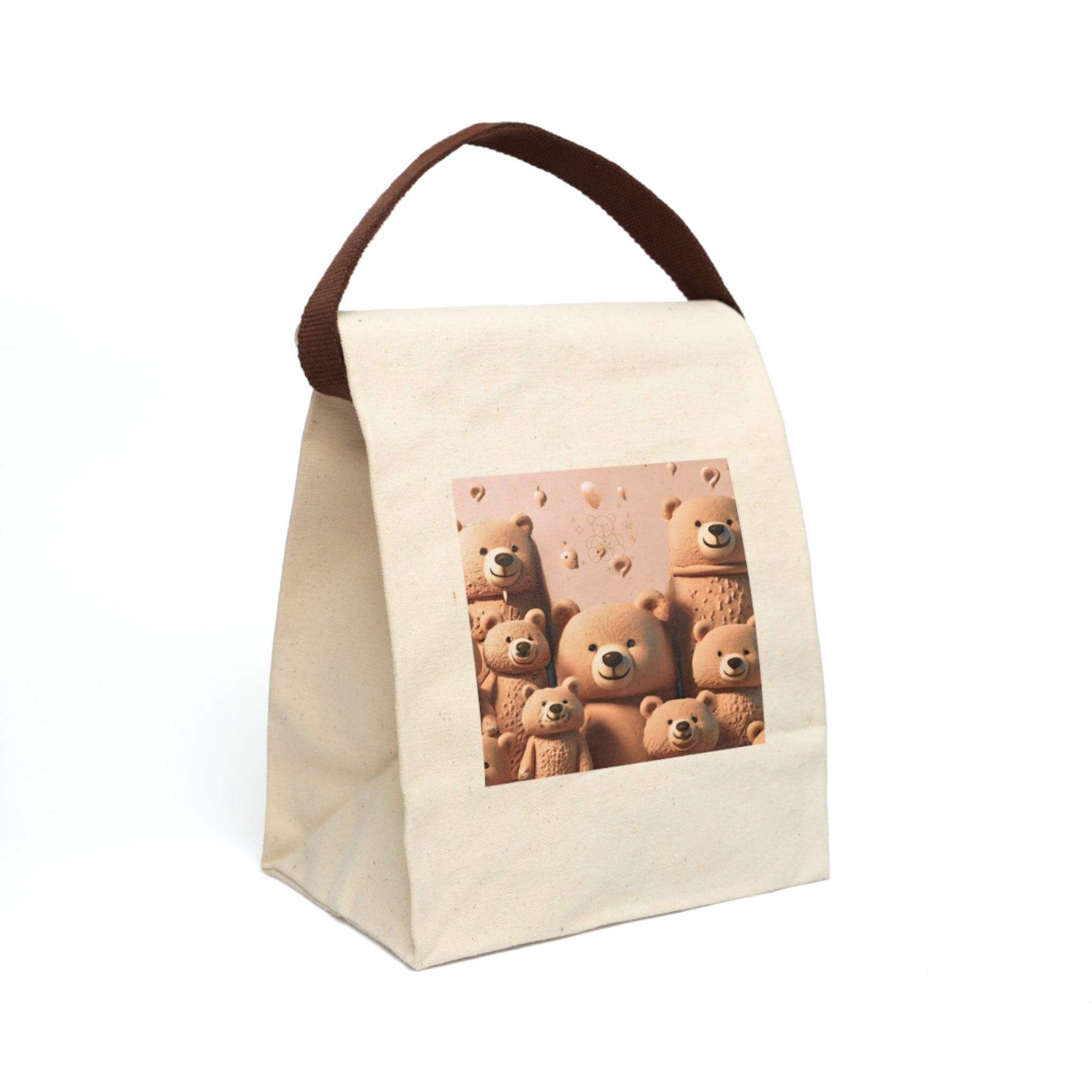 Canvas Lunch Bag With Strap - PRINT EXPLORE