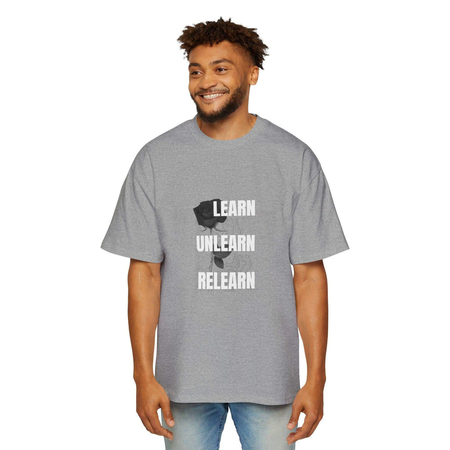 Men's Heavy Oversized Tee - PRINT EXPLORE