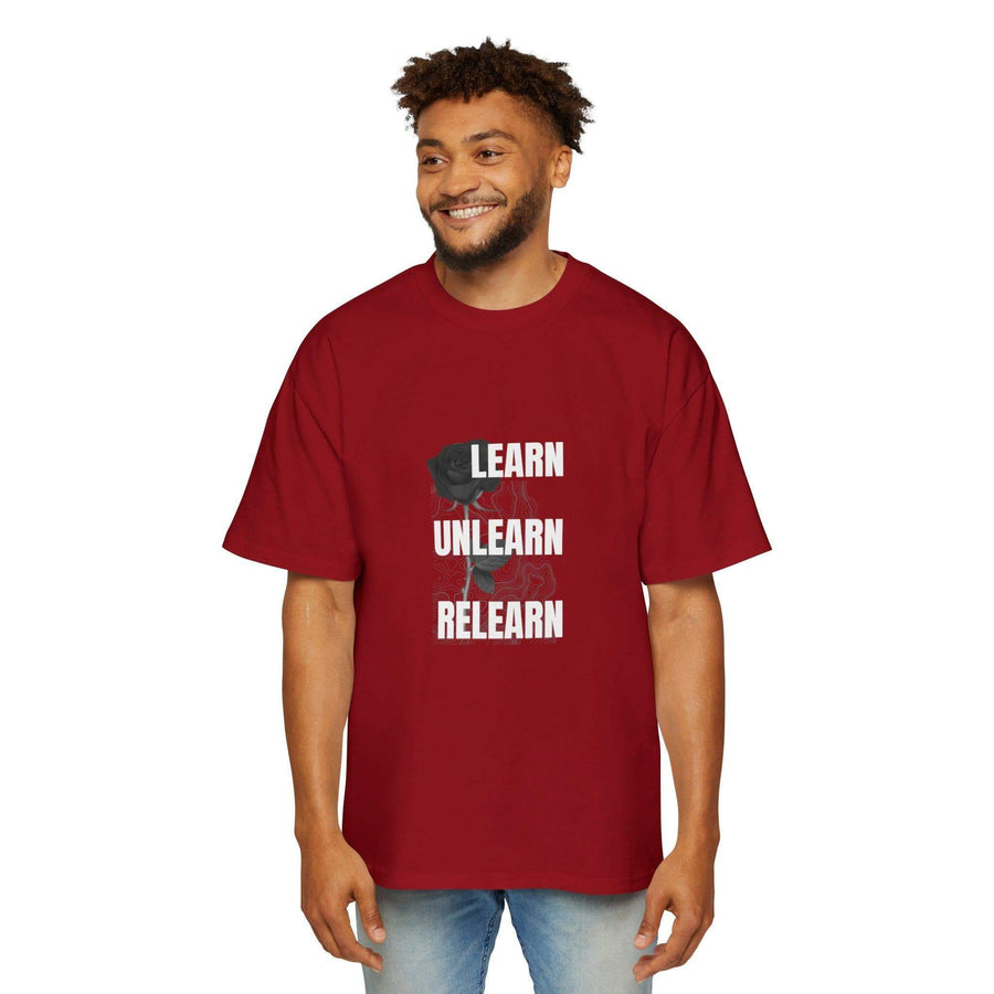 Men's Heavy Oversized Tee - PRINT EXPLORE