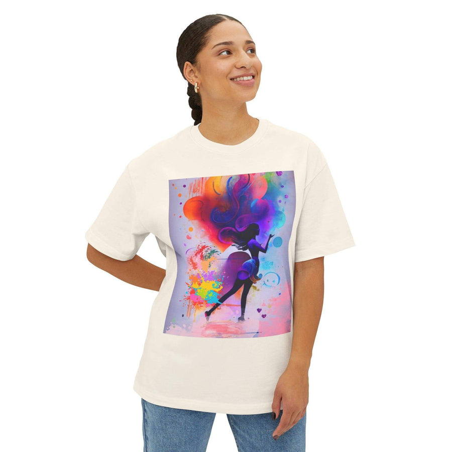 Oversized Boxy Tee - PRINT EXPLORE
