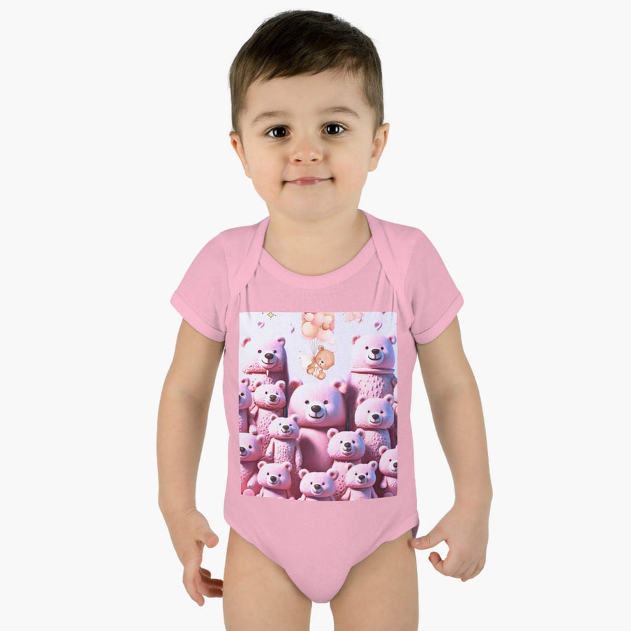 Soft & Comfy Infant Baby Rib Bodysuit - PRINT EXPLORE