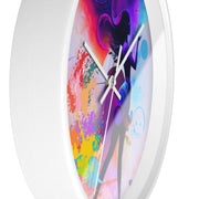 Modern Wooden Wall Clock - Lady in Colors - PRINT EXPLORE