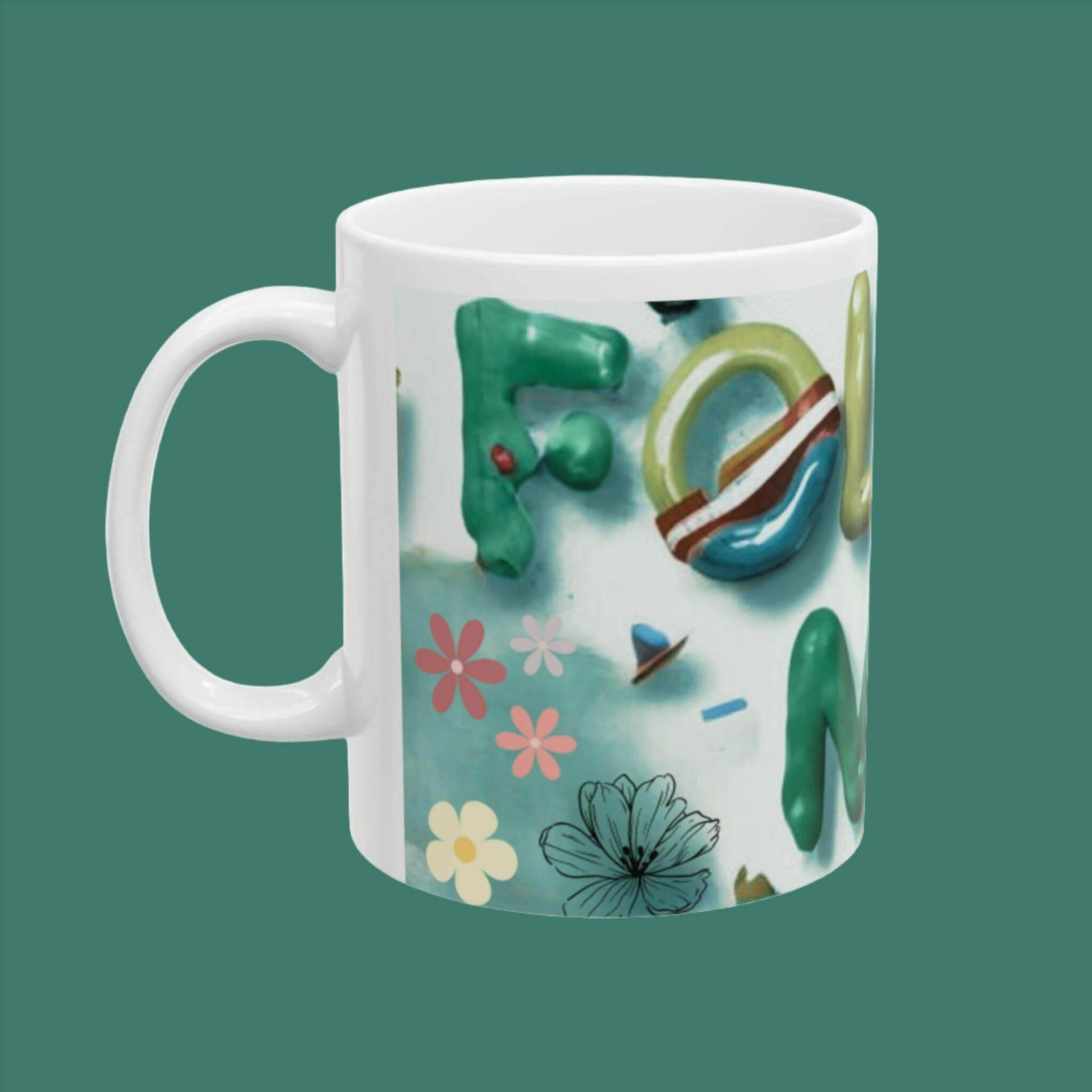 Ceramic Mug - follow me 11oz - PRINT EXPLORE