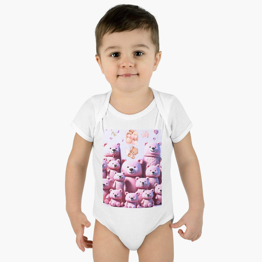 Infant Baby Ribbed Bodysuit - PRINT EXPLORE