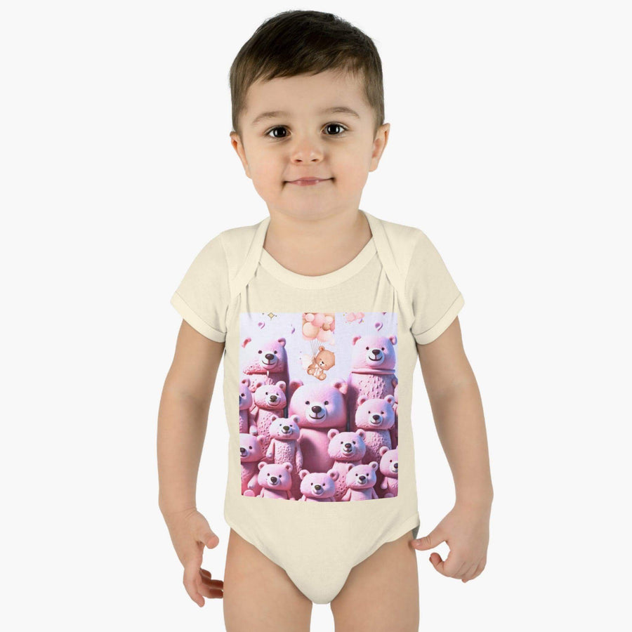 Soft & Comfy Infant Baby Rib Bodysuit - PRINT EXPLORE