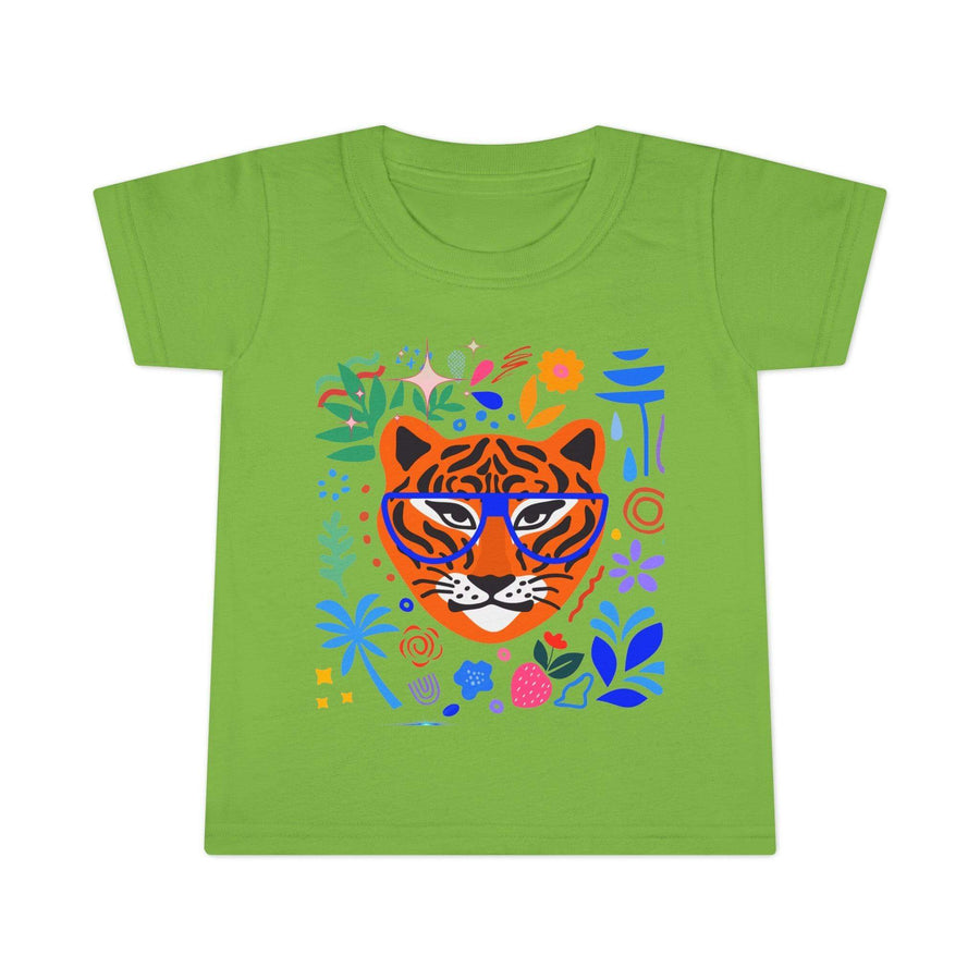 " Tiger in glasses" - Toddler T-shirt - PRINT EXPLORE