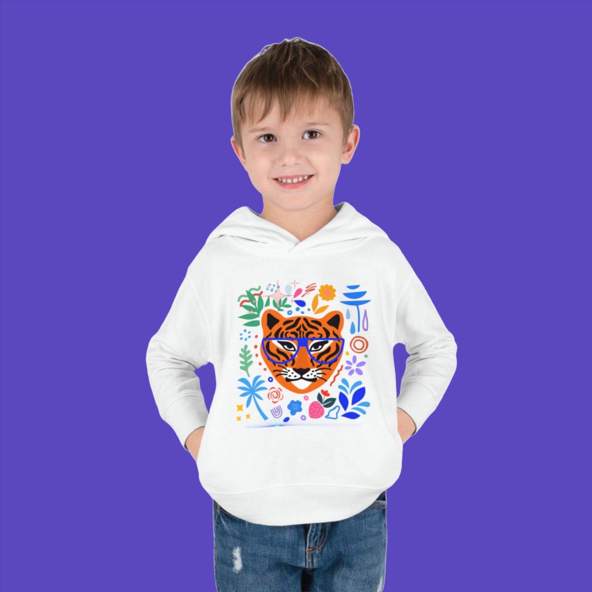 Toddler Pullover Fleece Hoodie - PRINT EXPLORE