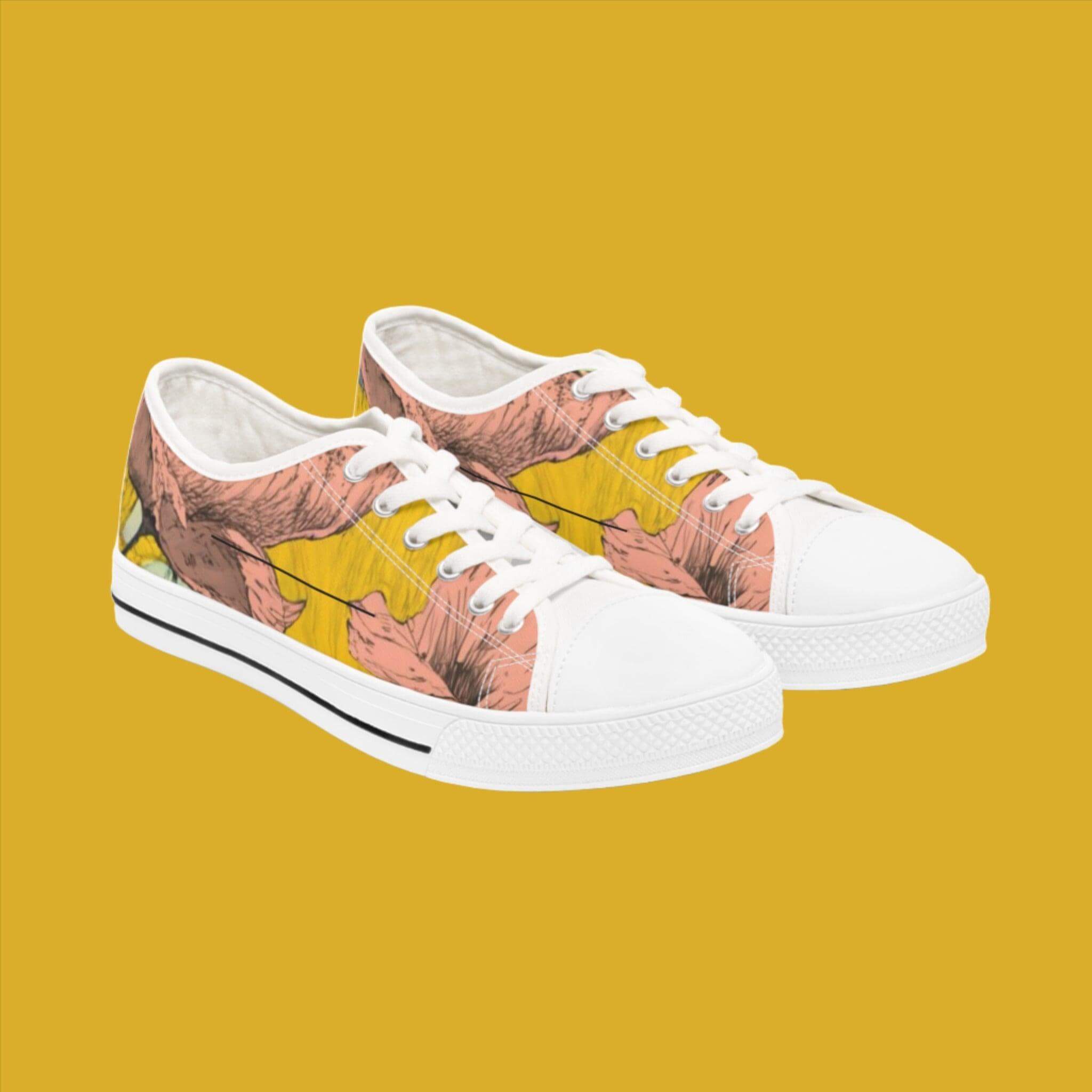 Women's Low Top Sneakers - PRINT EXPLORE